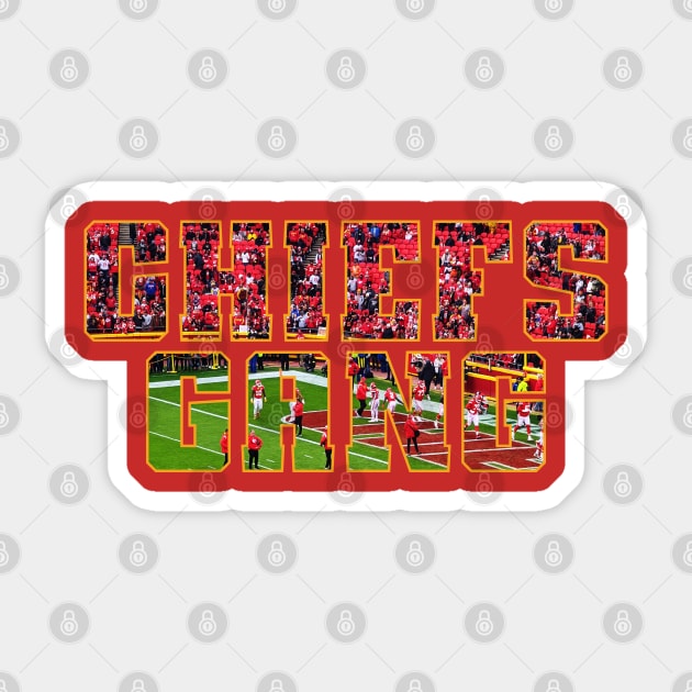 Chiefs Gang v3 Sticker by Emma